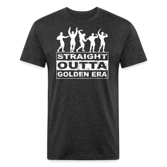 STRAIGHT OUTTA GOLDEN ERA - Fitted T-Shirt by Next Level - heather black