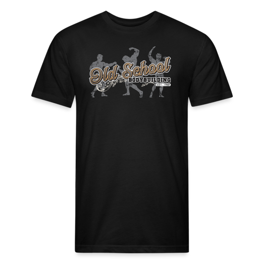 OLD SCHOOL BODYBUILDING V2 | Fitted T-Shirt by Next Level - black